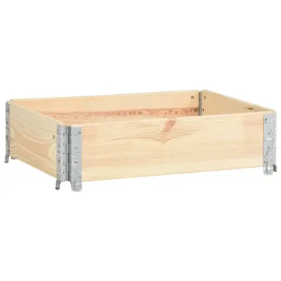 vidaXL Visoka greda 60x80 cm trdna borovina