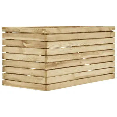 vidaXL Visoka greda 100x50x50 cm impregnirana borovina
