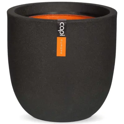 Capi Cvetlični lonec Urban Smooth 35x34 cm črn