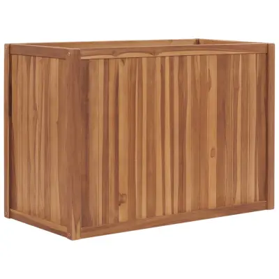vidaXL Visoka greda 100x50x70 cm trdna tikovina