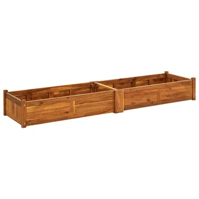 vidaXL Visoka greda iz akacijevega lesa 200x50x25 cm