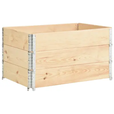 vidaXL Visoke grede 3 kosi 50x100 cm trdna borovina
