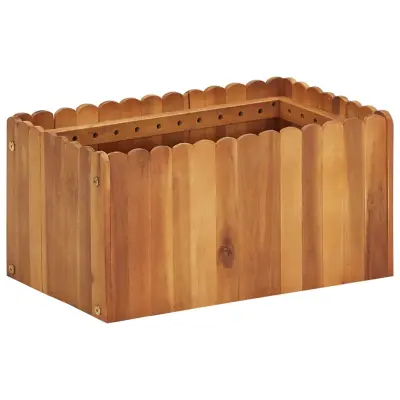 vidaXL Visoka greda 50x30x25 cm trden akacijev les