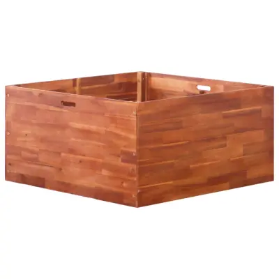 vidaXL Visoka greda iz akacijevega lesa 100x100x50 cm