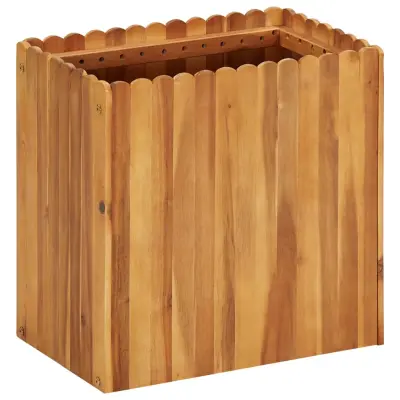 vidaXL Visoka greda 50x30x50 cm trden akacijev les