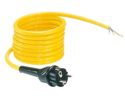 Gifas Electric 100464 tok priključni kabel  rumena 5 m