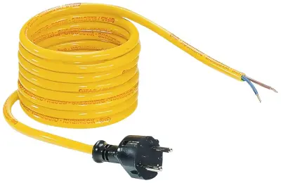 Gifas Electric 100454 tok priključni kabel  rumena 5 m