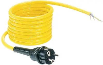 Gifas Electric 203688 tok priključni kabel  rumena 5 m