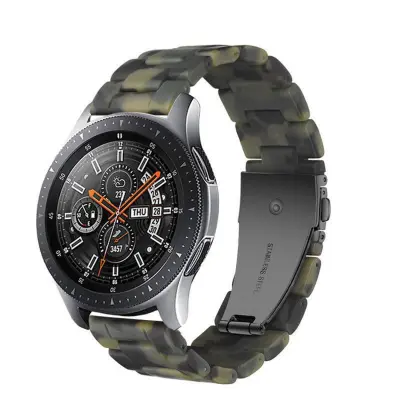Cadorabo smole zapestni pas 20mm združljiv s Samsung Galaxy Watch 42 mm/3/4/5 v zeleni barvi - nadomestni jermen za Huawei Watch 2 za Nokia Steel za L