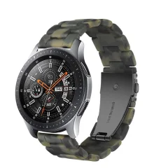 Cadorabo smole zapestni pas 20 mm združljiv s Samsung Galaxy Watch 42 mm / 3/4/5 v zeleni barvi - nadomestni jermen za Huawei Watch 2 za Nokia Steel za LG Watch Sport itd.