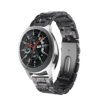 Cadorabo smole za zapestnico 22mm združljiv s Samsung Galaxy Gear S3/Gear 2 v črni barvi - nadomestni jermen za Huawei Watch GT za Watch 2 Pro za TicW
