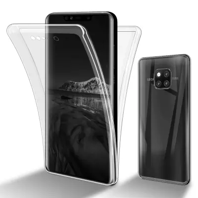 CADORABO Huawei v prozorni - 360 -° zaščitni pokrov celotnega telesa - zaščita spredaj in hrbta, vsestranska zaščita z zaščitnikom zaslona