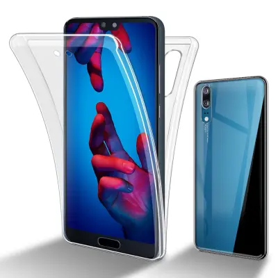 CADORABO Huawei v prozorni - 360 -° zaščitni pokrov celotnega telesa - zaščita spredaj in hrbta, vsestranska zaščita z zaščitnikom zaslona