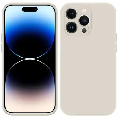 CADORABO Ohišje, združljiv z Apple v pravi tekoči sivi barvi - zaščitni pokrov iz fleksibilnega silikona TPU in mehkega dotika