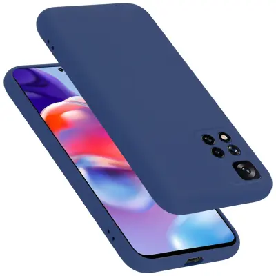 CADORABO Ohišje, združljiv s Xiaomi v tekoči modri barvi - zaščitni pokrov iz fleksibilnega silikona TPU