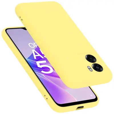 Cadorabo Case, združljiv z OPPO v tekoči rumeni - zaščitni pokrov iz fleksibilnega silikona TPU