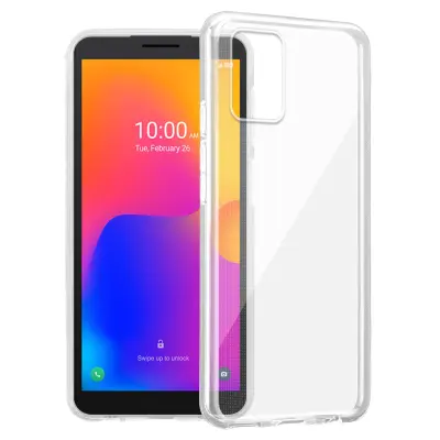 Cadorabo Case, združljiv z Alcatelom v popolnoma prozornem - zaščitnem pokrovu, narejen iz fleksibilnega silikona TPU