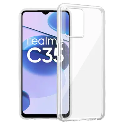 Cadorabo Case, združljiv z Realme v popolnoma prozorni - zaščitni pokrov, narejen iz fleksibilnega silikona TPU