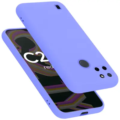 CADORABO Ohišje, združljiv z RealMe v tekoči svetlobi vijoličen - zaščitni pokrov iz fleksibilnega silikona TPU