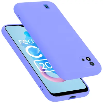 CADORABO Ohišje, združljiv z RealMe v tekoči svetlobi vijoličen - zaščitni pokrov iz fleksibilnega silikona TPU