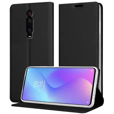 Cadorabo Case, združljiv s Xiaomi v elegantnem črni - zaščitni pokrov z magnetnim zapiranjem, stoječo funkcijo in režo za kartico