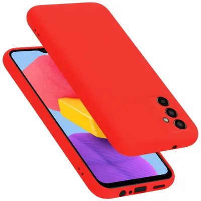 CADORABO Ohišje, združljiv s Samsungom v tekoči rdeči barvi - zaščitni pokrov iz fleksibilnega silikona TPU
