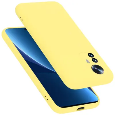 CADORABO Ohišje, združljiv s Xiaomi v tekoči rumeni - zaščitni pokrov, narejen iz fleksibilnega silikona TPU