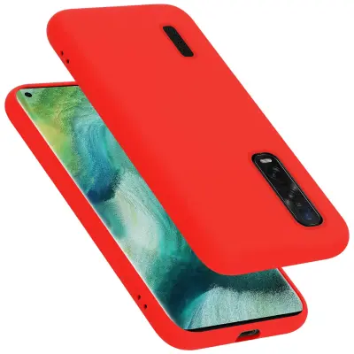 Primer Cadorabo, združljiv z OPPO v tekoči rdeči barvi - zaščitni pokrov iz fleksibilnega silikona TPU