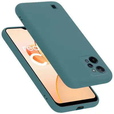 CADORABO Ohišje, združljiv z Realme v tekoči zeleni barvi - zaščitni pokrov iz fleksibilnega silikona TPU