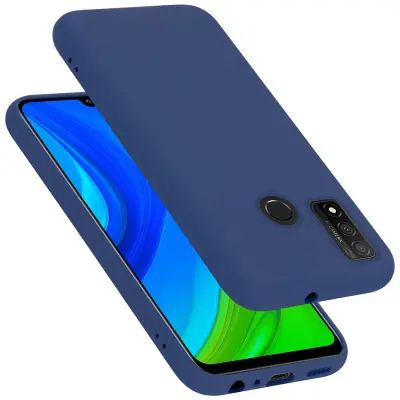 CADORABO Ohišje, združljiv s Huawei v tekoči modri barvi - zaščitni pokrov iz fleksibilnega silikona TPU