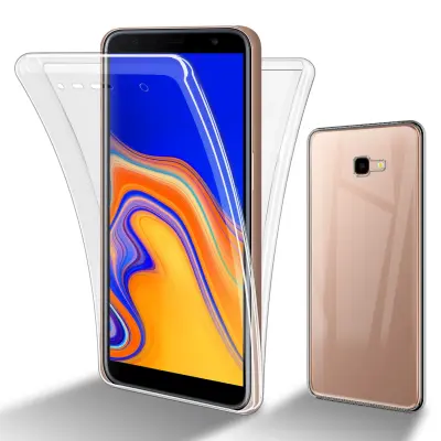 CADORABO Samsung v prozorni - 360 -° zaščitni pokrov celotnega telesa - zaščita pred sprednjim in hrbtom, vsestransko zaščito z zaščitnikom zaslona