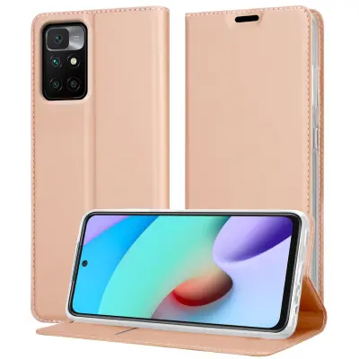 Cadorabo Case, združljiv z Xiaomi v elegantnem rosă ‰ Gold - zaščitni pokrov z magnetnim zapiranjem, stoječo funkcijo in režo za kartico