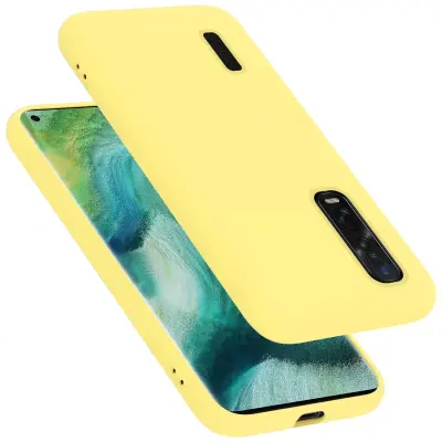 Cadorabo Case, združljiv z OPPO v tekoči rumeni - zaščitni pokrov iz fleksibilnega silikona TPU