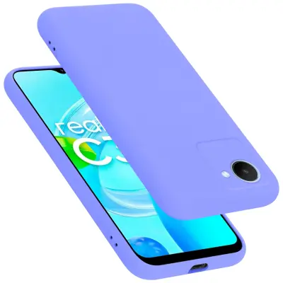 CADORABO Ohišje, združljiv z RealMe v tekoči svetlobi vijoličen - zaščitni pokrov iz fleksibilnega silikona TPU