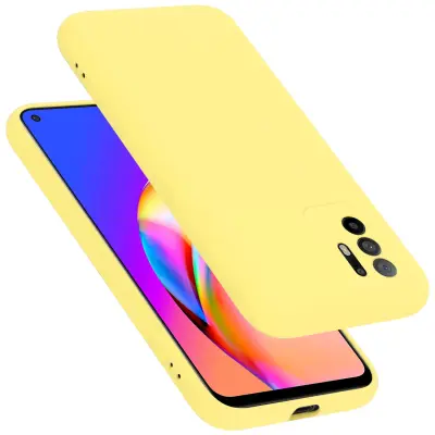 Cadorabo Case, združljiv z OPPO v tekoči rumeni - zaščitni pokrov iz fleksibilnega silikona TPU