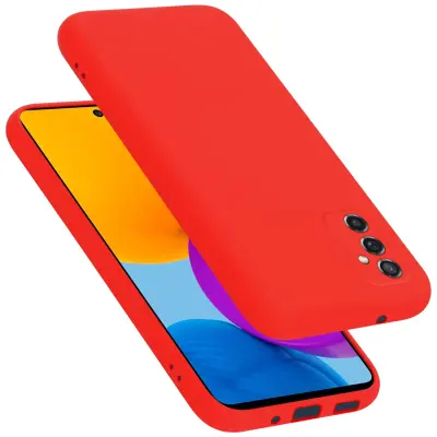 CADORABO Ohišje, združljiv s Samsungom v tekoči rdeči barvi - zaščitni pokrov iz fleksibilnega silikona TPU
