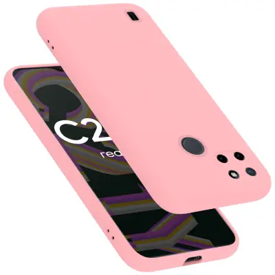 CADORABO Ohišje, združljiv z Realme v tekoči roza barvi - zaščitni pokrov iz fleksibilnega silikona TPU