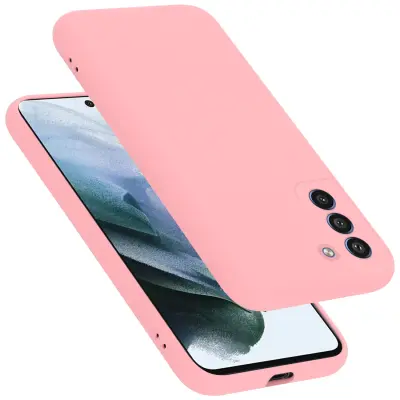 Ohišje Cadorabo, združljiv s Samsungom v tekoči roza barvi - zaščitni pokrov iz fleksibilnega silikona TPU