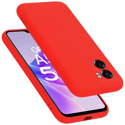 Primer Cadorabo, združljiv z OPPO v tekoči rdeči barvi - zaščitni pokrov iz fleksibilnega silikona TPU