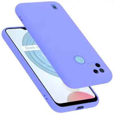 CADORABO Ohišje, združljiv z RealMe v tekoči svetlobi vijoličen - zaščitni pokrov iz fleksibilnega silikona TPU