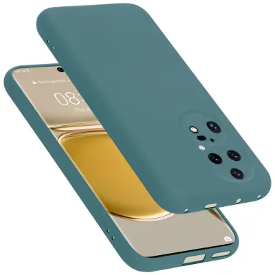 CADORABO Ohišje, združljiv s Huawei v tekoči zeleni barvi - zaščitni pokrov iz fleksibilnega silikona TPU