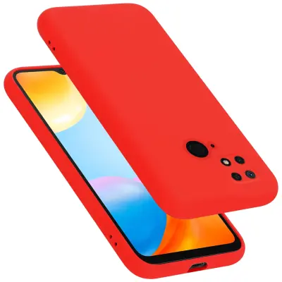CADORABO Ohišje, združljiv s Xiaomi v tekoči rdeči barvi - zaščitni pokrov iz fleksibilnega silikona TPU