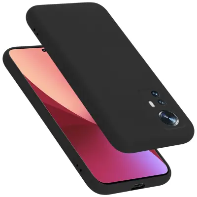 CADORABO Ohišje, združljiv s Xiaomi v tekoči črni barvi - zaščitni pokrov iz fleksibilnega silikona TPU