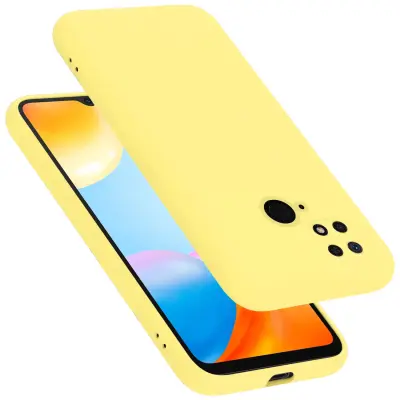 CADORABO Ohišje, združljiv s Xiaomi v tekoči rumeni - zaščitni pokrov, narejen iz fleksibilnega silikona TPU