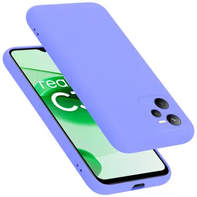 CADORABO Ohišje, združljiv z RealMe v tekoči svetlobi vijoličen - zaščitni pokrov iz fleksibilnega silikona TPU