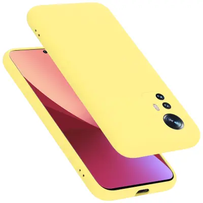 CADORABO Ohišje, združljiv s Xiaomi v tekoči rumeni - zaščitni pokrov, narejen iz fleksibilnega silikona TPU