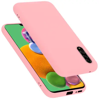 Ohišje Cadorabo, združljiv s Samsungom v tekoči roza barvi - zaščitni pokrov iz fleksibilnega silikona TPU