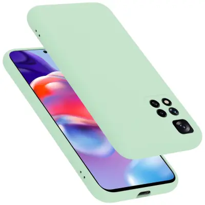 CADORABO Ohišje, združljiv s Xiaomi v tekoči svetlo zeleni barvi - zaščitni pokrov iz fleksibilnega silikona TPU