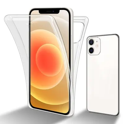 CADORABO Appleom v prozorni - 360 ° Zaščitni pokrov celotnega telesa - zaščita spredaj in hrbta, vsestranska zaščita z zaščitnim zaslonom