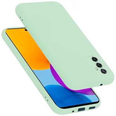 CADORABO Ohišje, združljiv s Samsungom v tekoči svetlo zeleni barvi - zaščitni pokrov iz fleksibilnega silikona TPU